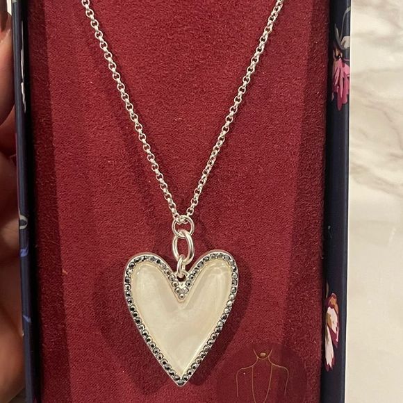 𝅺Luck Brand Reversible Heart Necklace NIB - Picture 1 of 9
